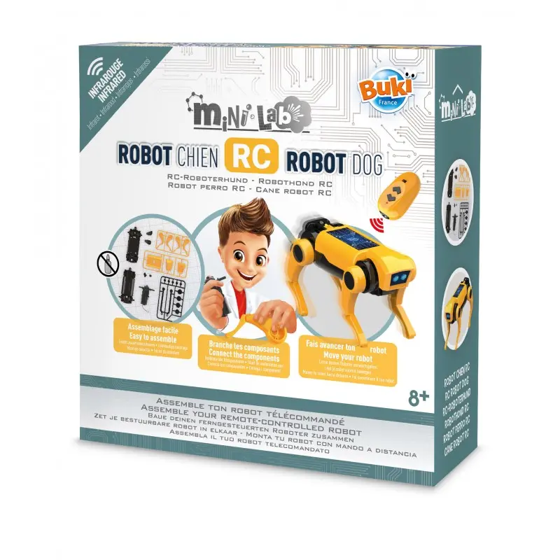 Buki Mini Lab: Remote-Control Dog Robot Construction Kit 1