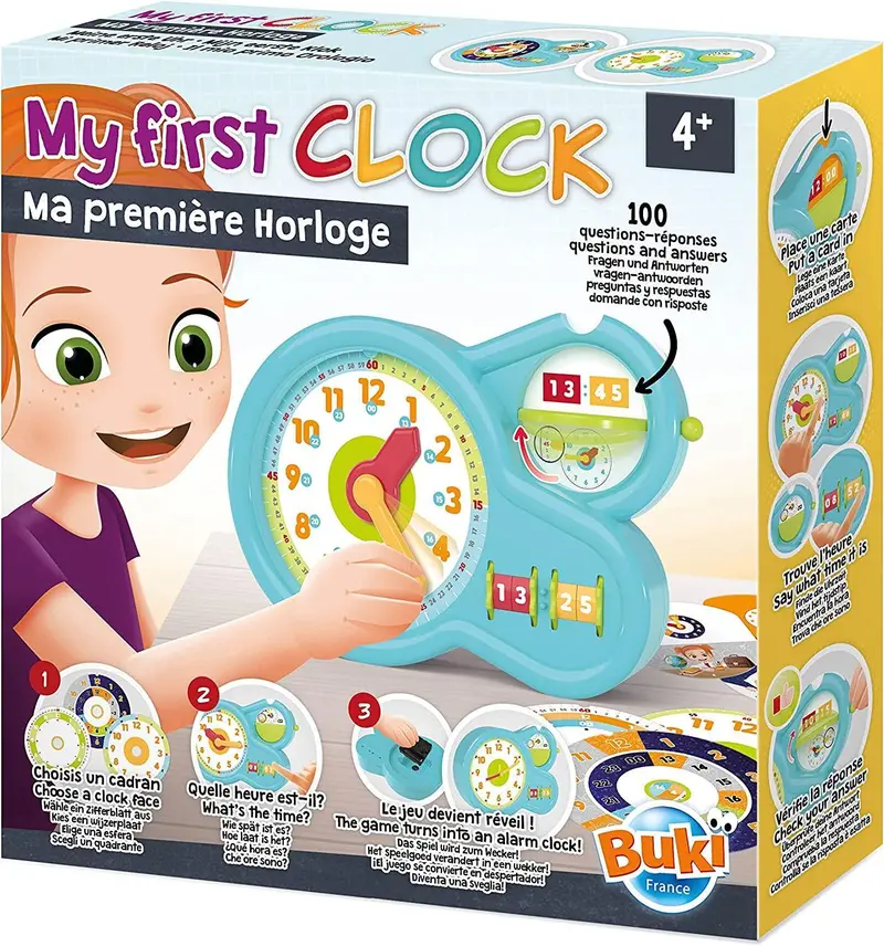 Buki My First Learning Clock – Interactive Time-Telling Toy For Toddlers 1