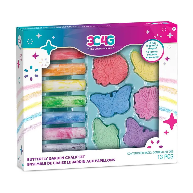 Butterfly Garden Chalk Art Set – Outdoor & Sidewalk Drawing Kit 1