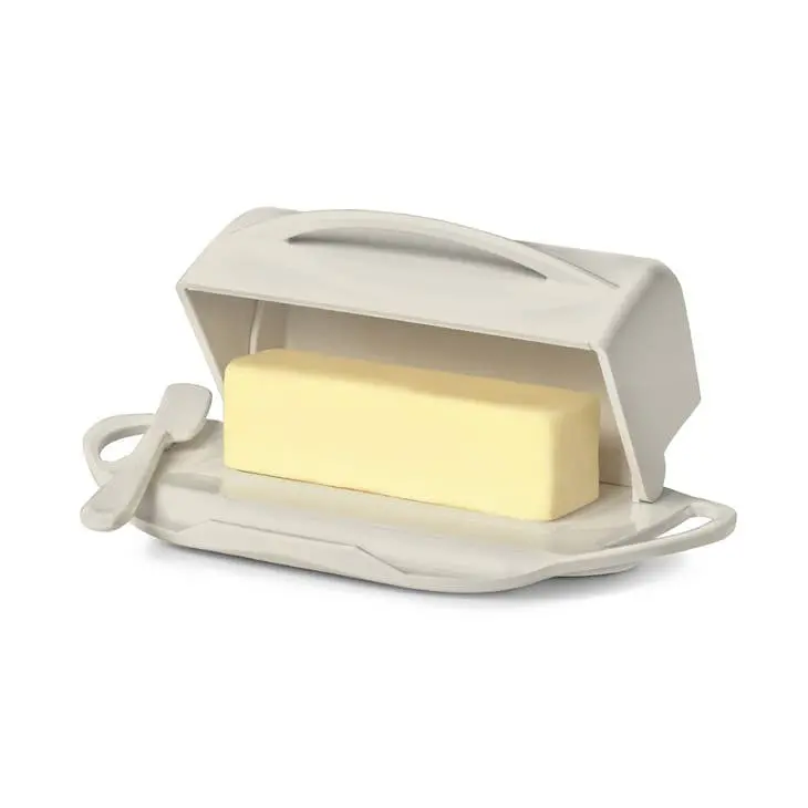 Butterie Ceramic Butter Dish – Soft Ivory Tone 1