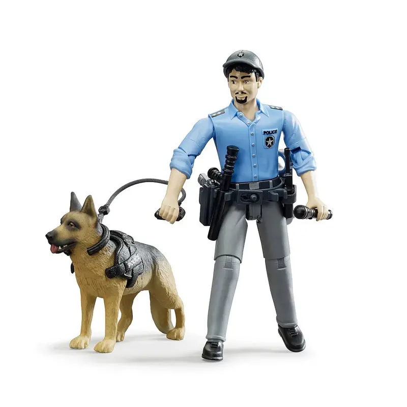 Bworld Police Officer Figure With Patrol Dog 1