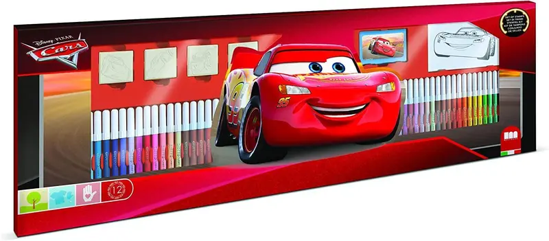 Cars 60-Marker Coloring & Drawing Set 1