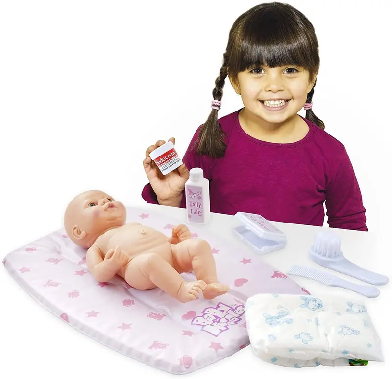 Casdon Portable Changing Mat Playset – Infant Care Role-Play Kit 1