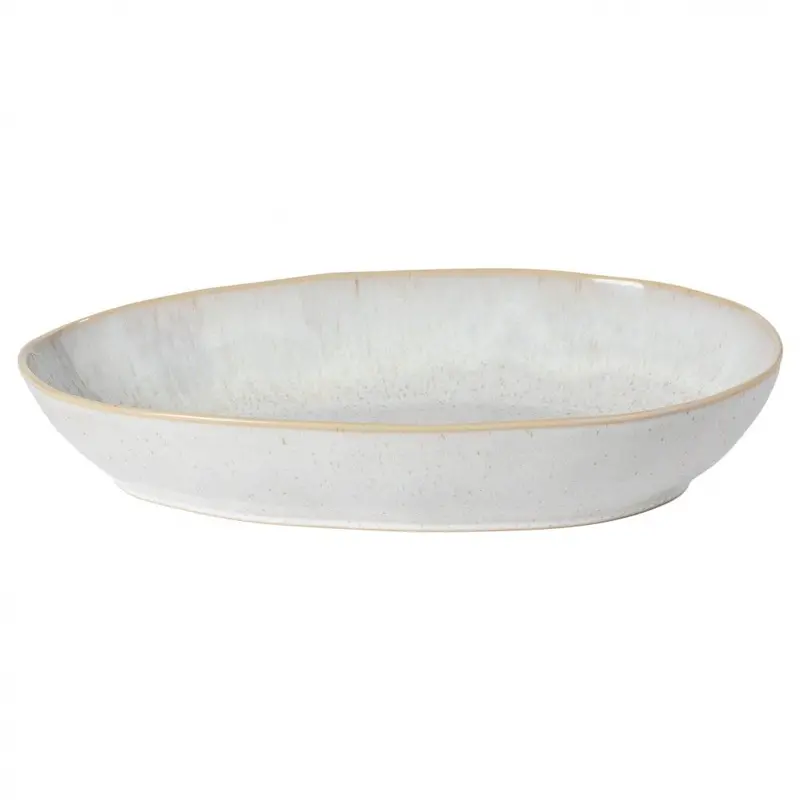 Cf Eivissa 14-Inch Oval Ceramic Baker – Sand Beige 1