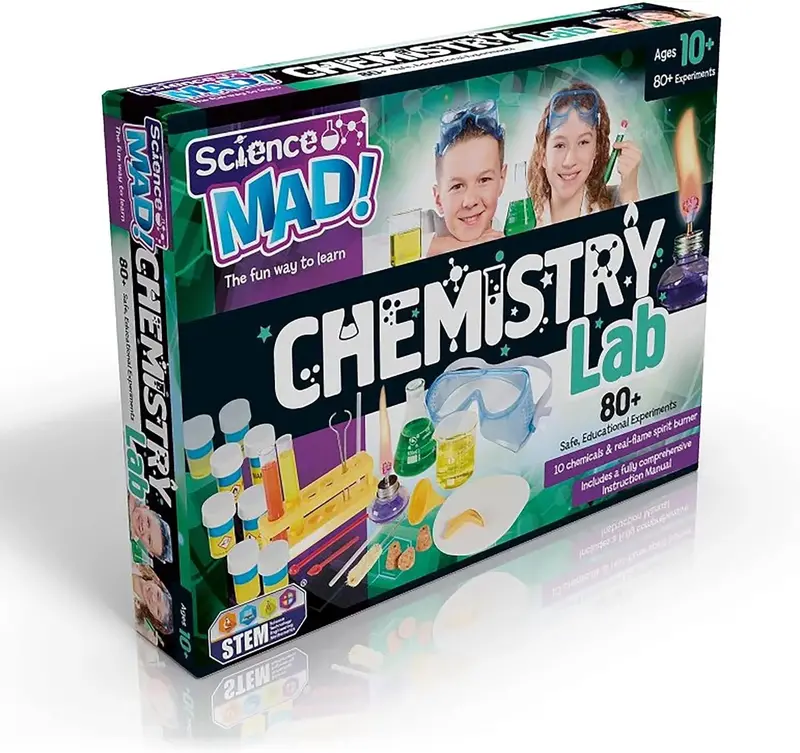 Chemistry Lab Kit For Young Scientists – Science Mad Exploration Set 1
