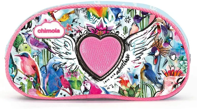 Chimola Bird-Themed Zippered Pencil Pouch 1