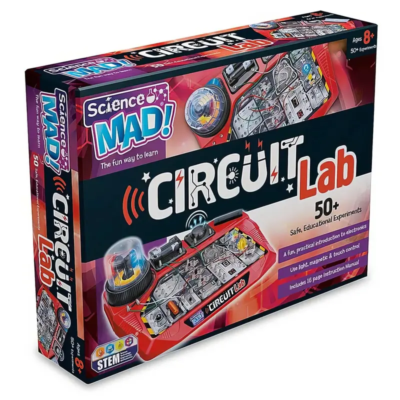 Circuit Lab Kit With 50+ Hands-On Electronics Experiments – Science Mad 1
