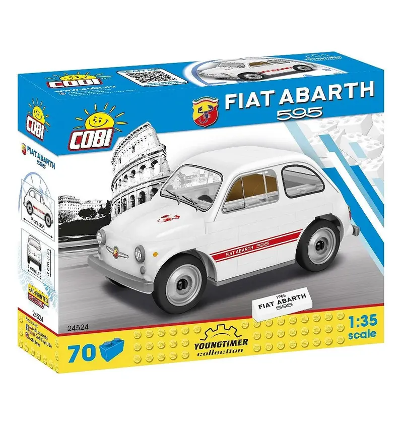 Cobi 1965 Fiat Abarth Retro Model Kit 1