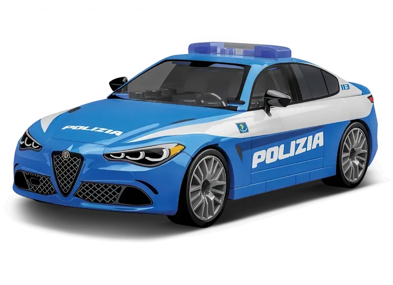 Cobi Alfa Romeo Giulia Quadrifoglio Polizia Replica Model 1