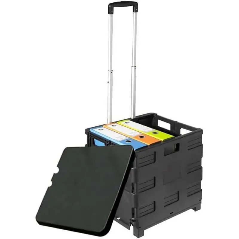 Collapsible Folding Shopping Trolley – Lightweight Wheeled Grocery Cart 1