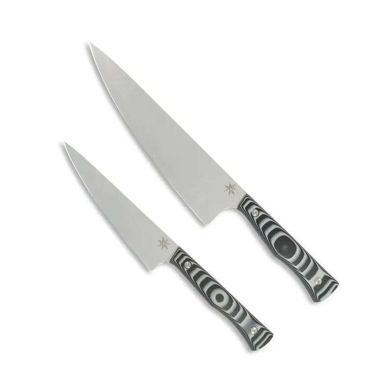 Commis Knife Collection – Black & Gray Layered G-10 – Culinary 2.0 1