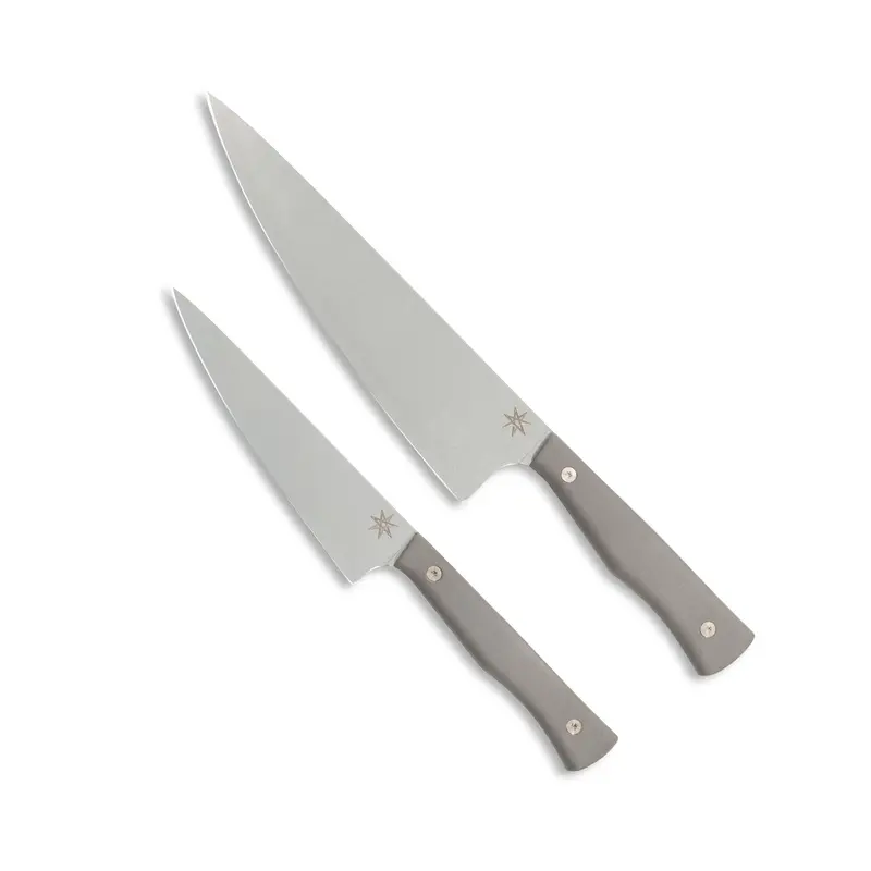 Commis Knife Set – Solid Gray G-10 Handle – Culinary 2.0 1