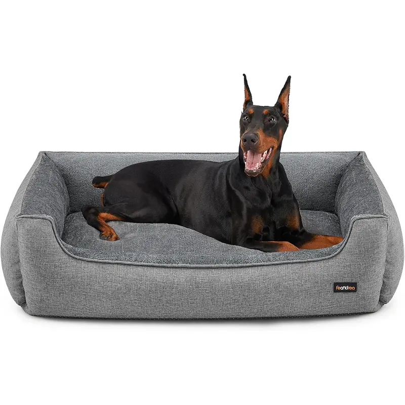 Cooling Gel-Infused Dog Bed Cushion – Washable Cover & Supportive Foam Core 1