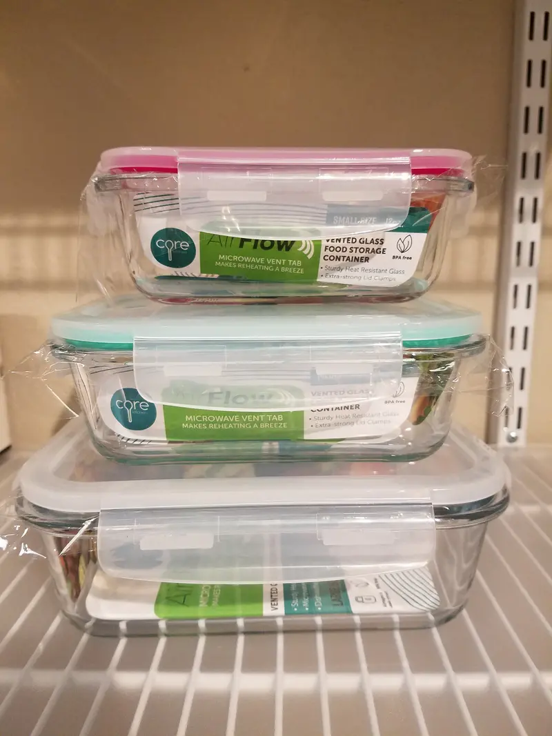 Core 35-Ounce Vented Glass Food Storage Container 1
