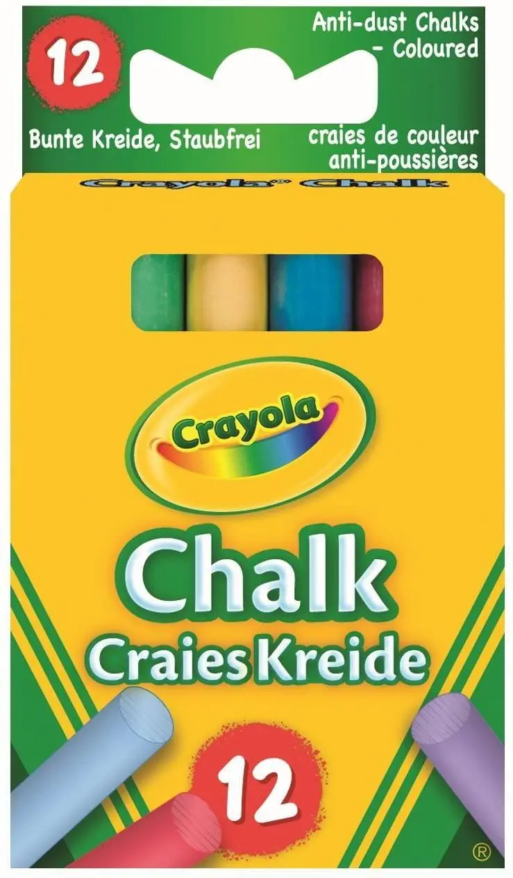 Crayola 12-Pack Vibrant Chalk Set 1