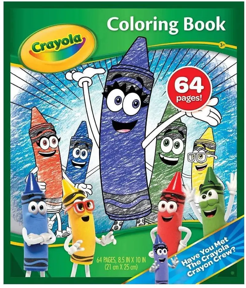 Crayola 64-Page Coloring Book Featuring Favorite Characters 1