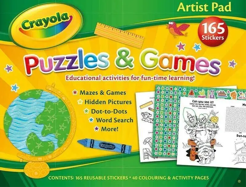 Crayola Artist Pad: Puzzles, Games & Creative Challenges 1