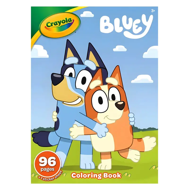 Crayola Bluey 96-Page Coloring Book – Illustrated Activity Pages For Children 1