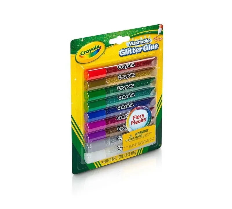 Crayola Bold Washable Glitter Glue Set – 9-Count Arts & Crafts Supply For Kids 1