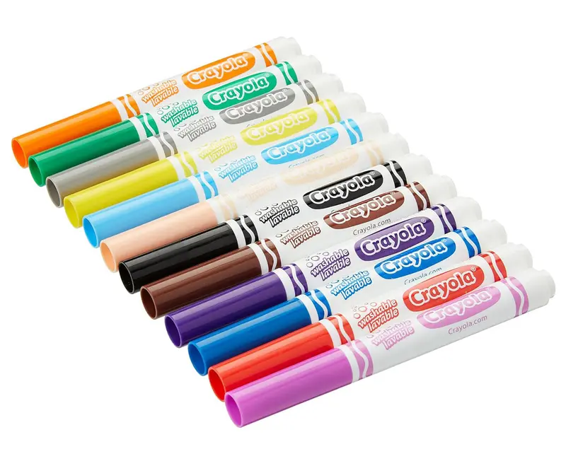 Crayola Broad Line Markers (144-Pack) - Vibrant Assorted Colors For Kids 1