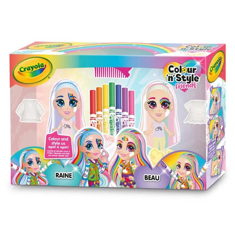 Crayola Color ‘N’ Style Rainbow Twins Art & Coloring Set 1