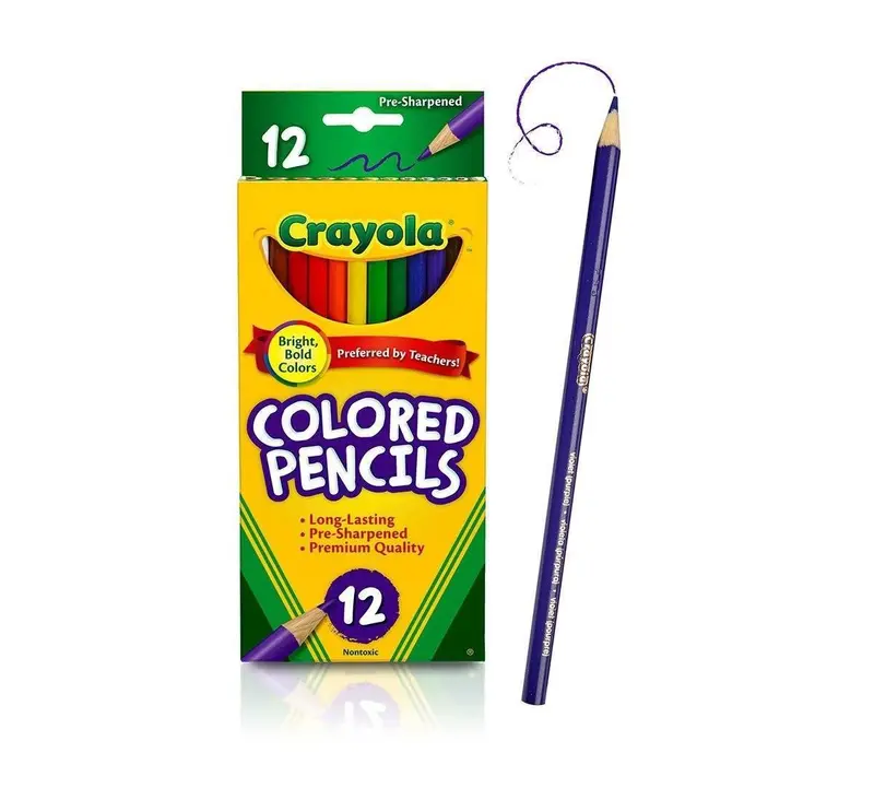 Crayola Long Colored Pencils – 12-Count Premium Set 1