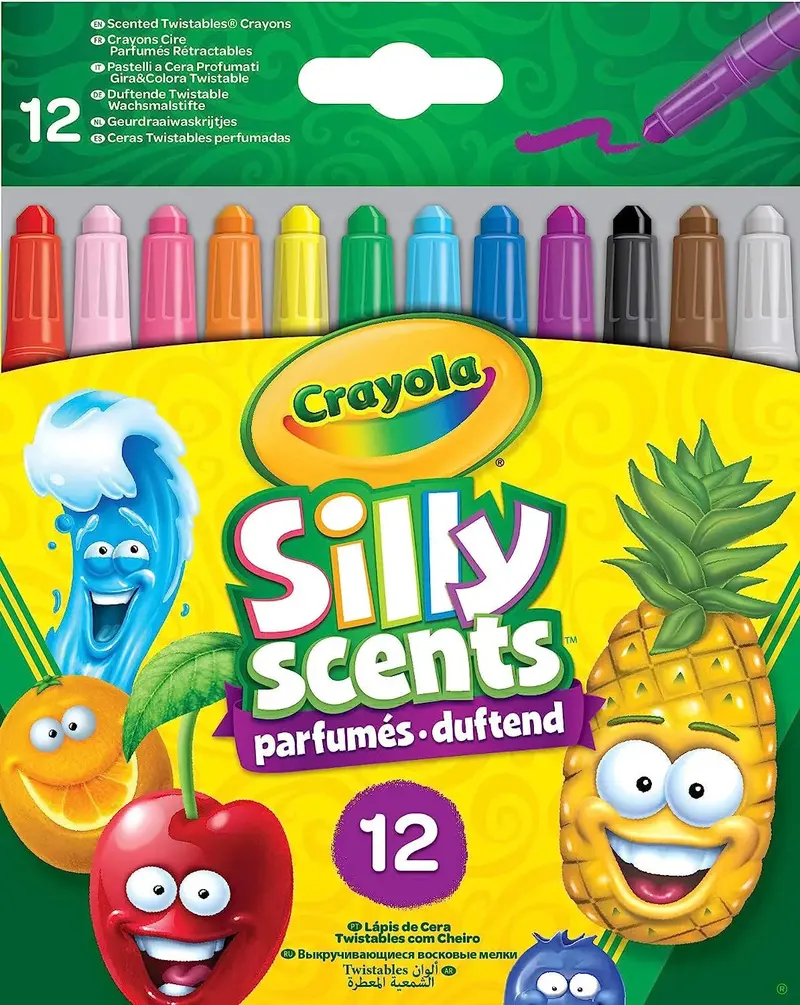 Crayola Silly Scents Mini Twistable Crayons – 12-Pack Scented Set 1