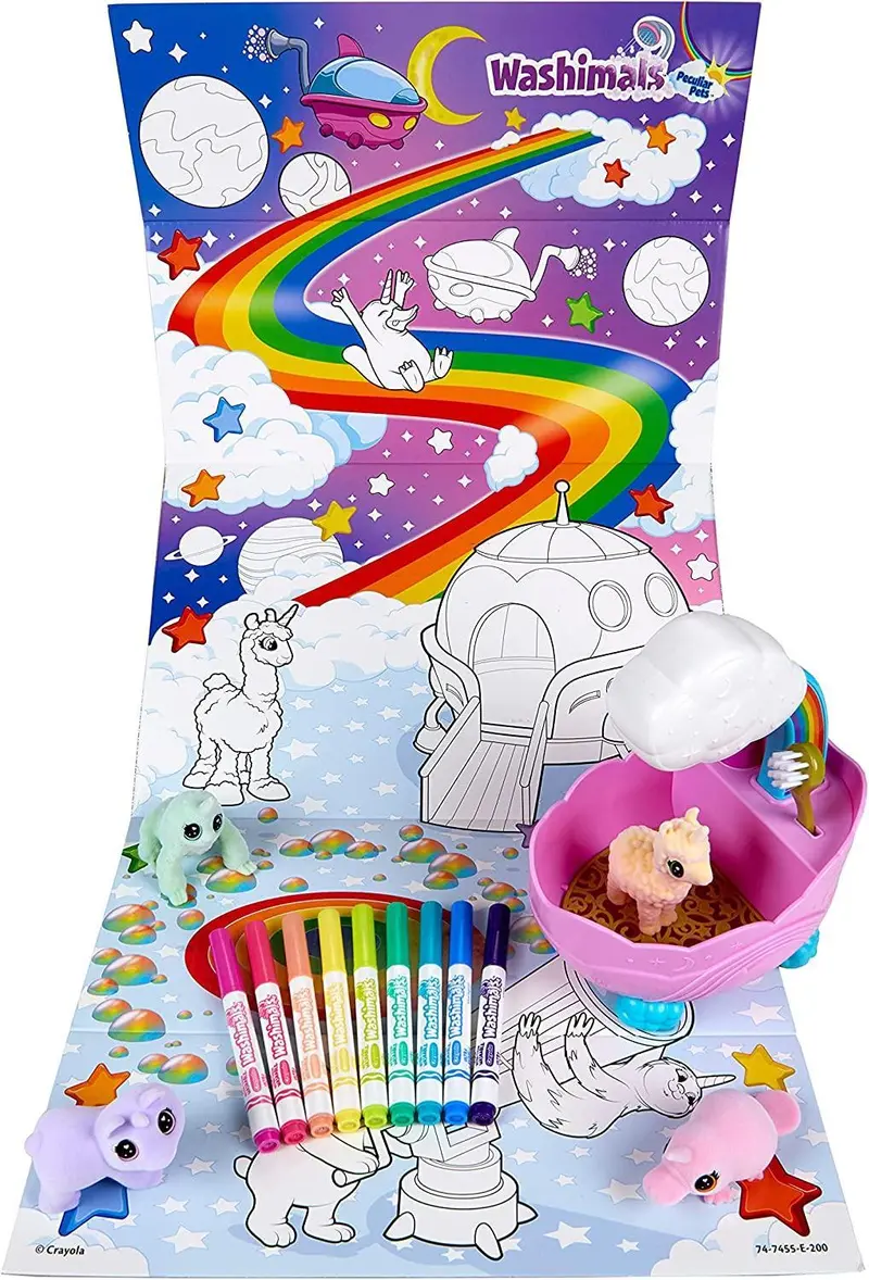 Crayola Washimals Rainbow Wellness Set – Peculiar Pets Collection 1