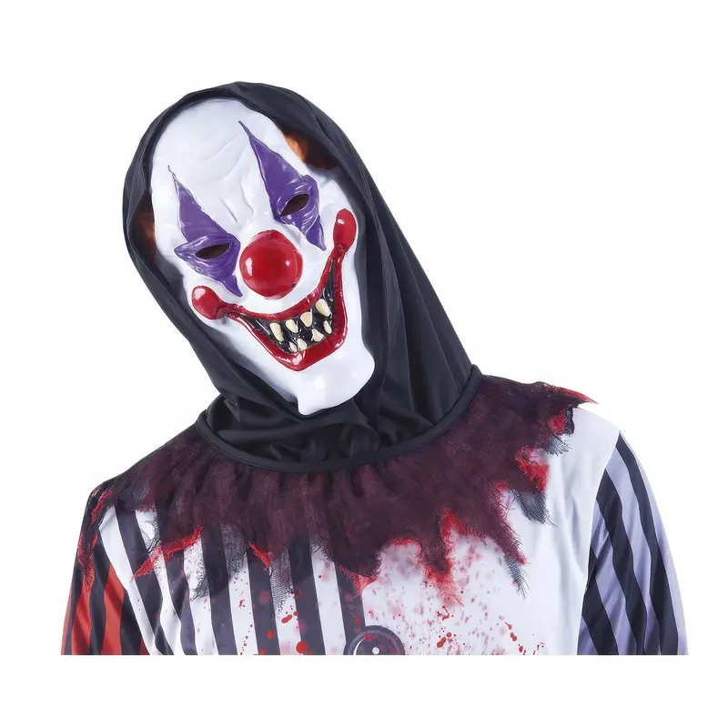 Crazy Clown Hooded Mask For Halloween Fun 1