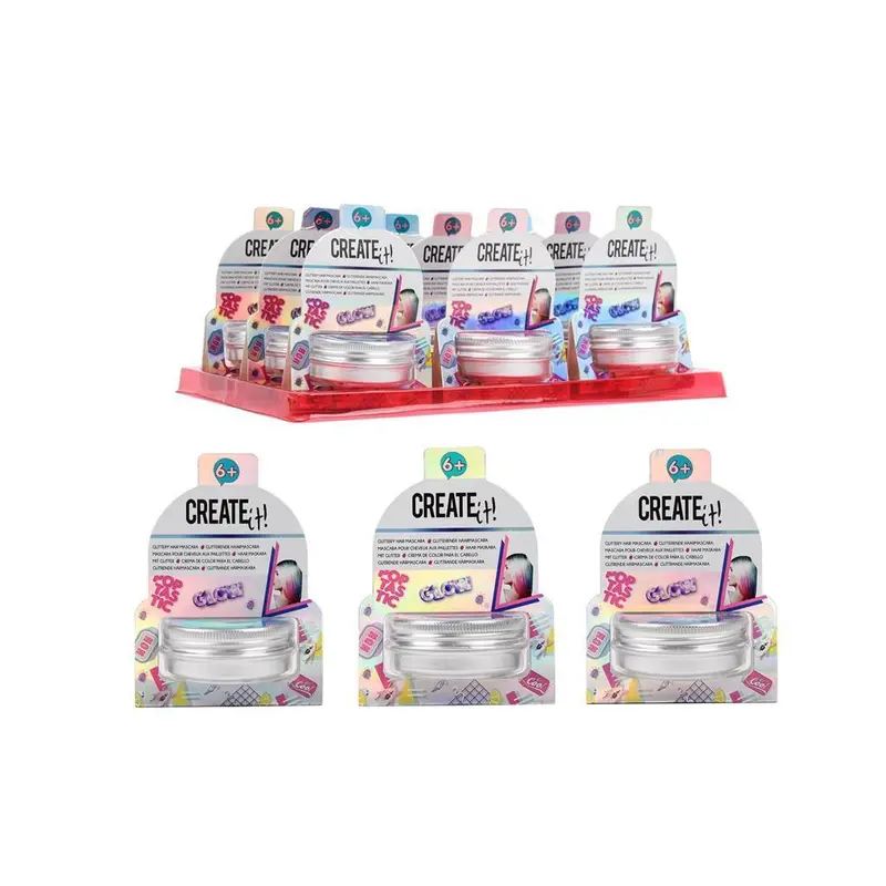 Create It! Poptastic Glitter Hair Mascara – Colorful Assortment 1