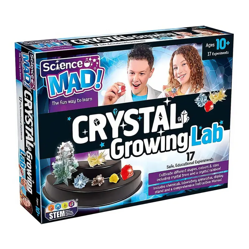Crystal Growing Science Kit – Educational Stem Experiment Set – Science Mad 1