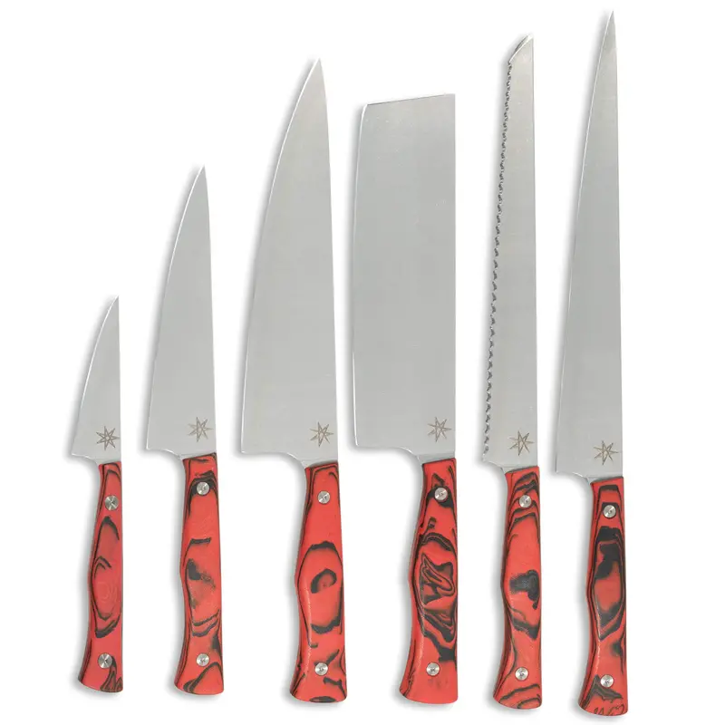 Culinary 2.0 Essentials Set – Red/Black Burl G-10 Edition 1