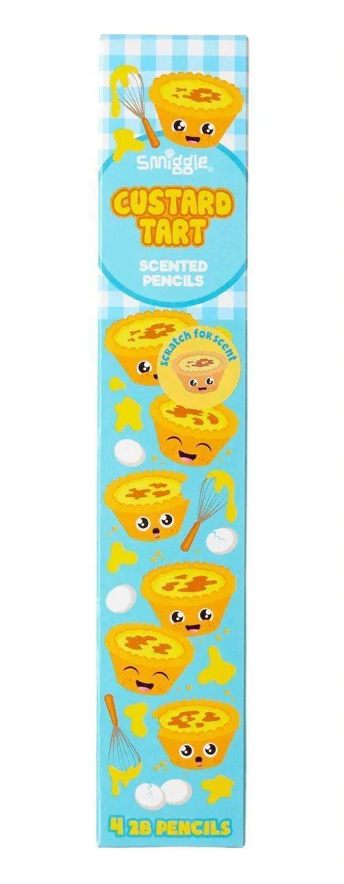 Custard Tart Scented Hb Pencil Pack (4-Pack) – Smiggle 1