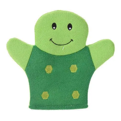 Cute Frog-Shaped Baby Bath Washcloth – Gentle Cotton Cleansing Cloth 1
