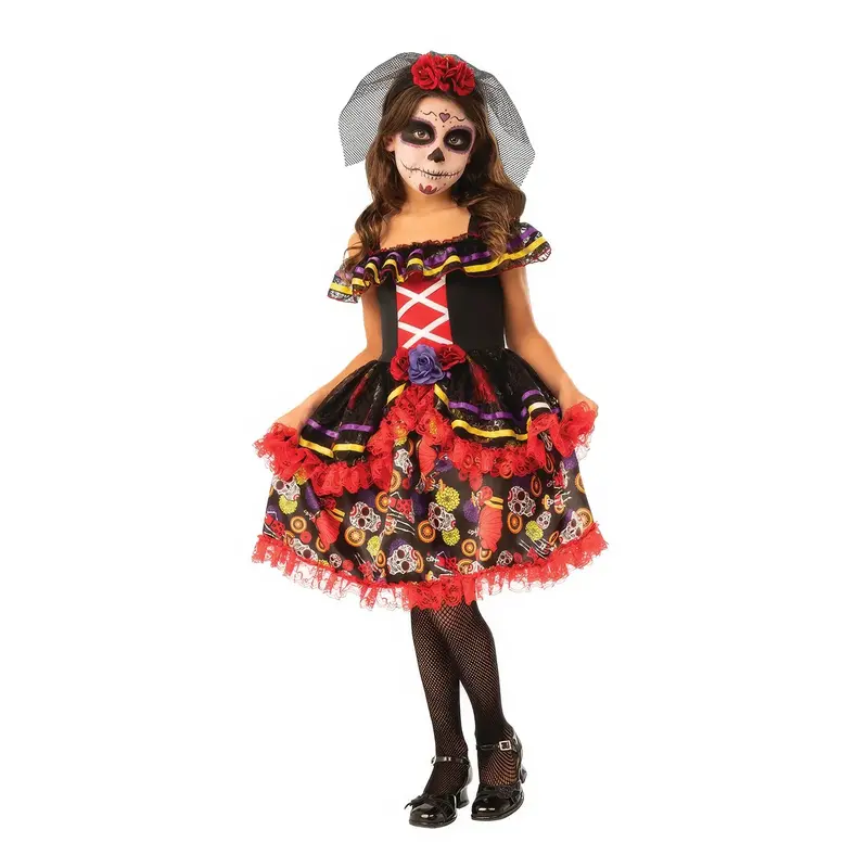 Day Of The Dead Inspired Female Halloween Outfit 1