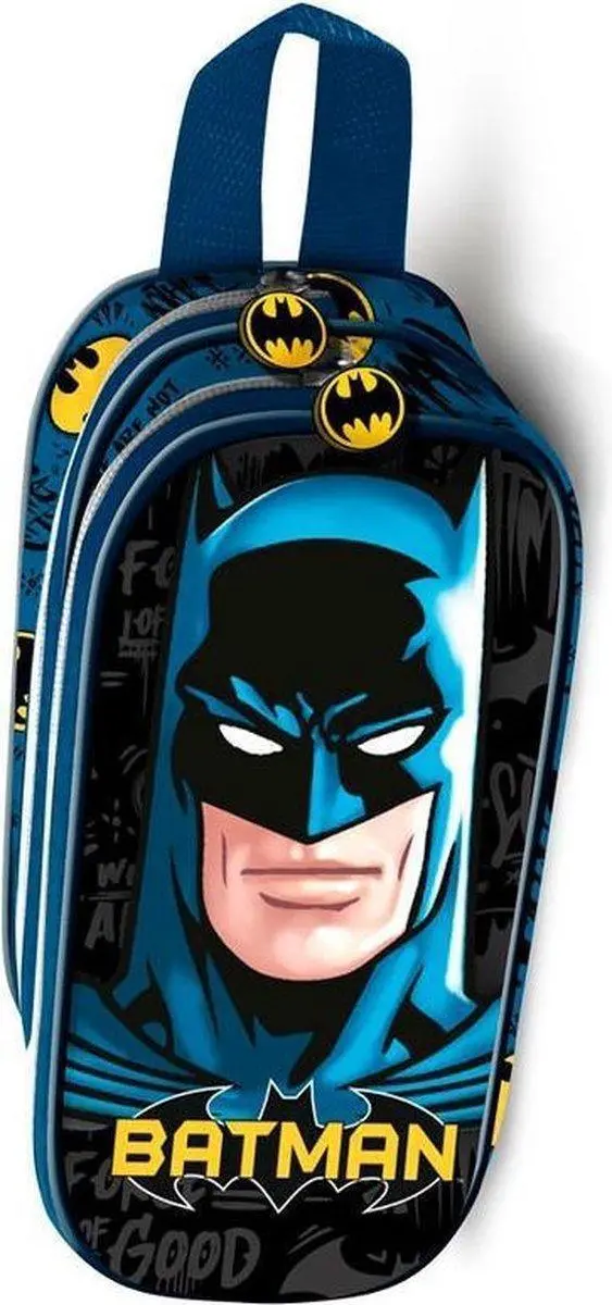 Dc Comics Batman Knight 3D Dual-Zip Pencil Case 1