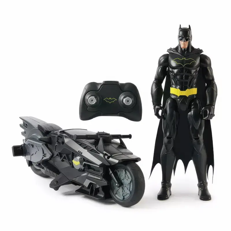 Dc Comics Batman Remote-Control Batcycle With 30Cm Figure 1