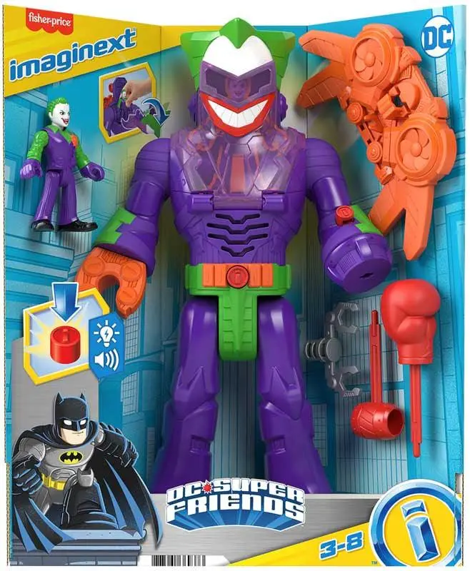 Dc Super Friends Light-Up Sound Robot Action Figure (Random Variant) 1