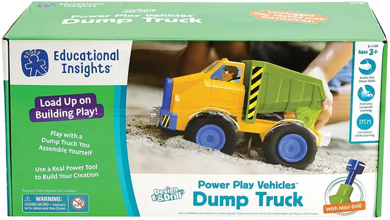 Design & Drill Dump Truck – Educational Insights Stem Toy For Kids 1