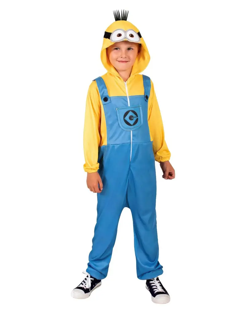 Despicable Me 4 Minion Onesie Costume – Kids Fancy Dress (Small) 1