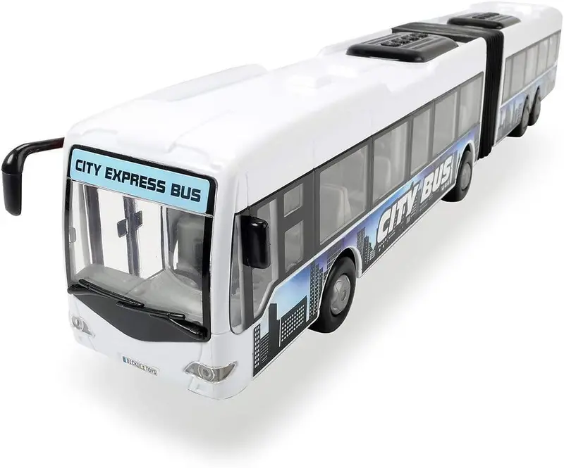 Dickie Toys Bendy Express Bus – White Flexible Ride-On Vehicle 1