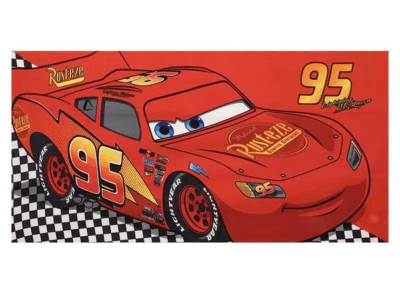 Disney Cars-Themed Microfiber Beach Towel – 70 X 140 Cm, Lightweight & Absorbent 1