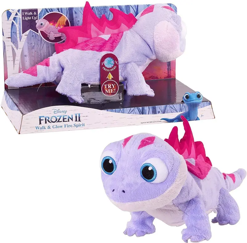 Disney Frozen Ii Fire Spirit Salamander — Walk & Glow Soft Toy 1