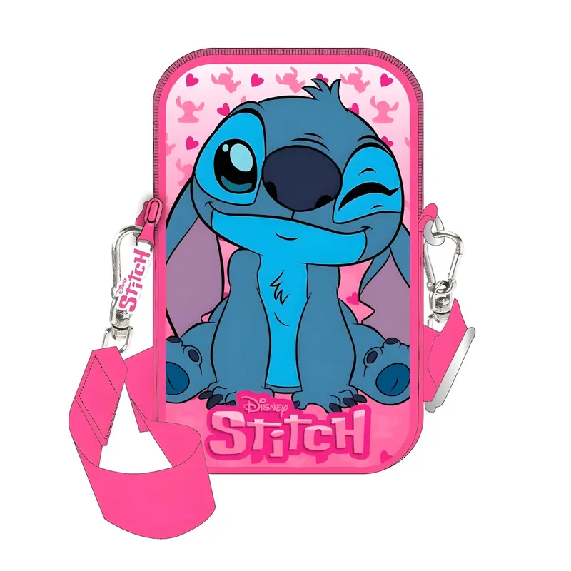 Disney Lilo & Stitch Smartphone Case Bag – Pink Design 1