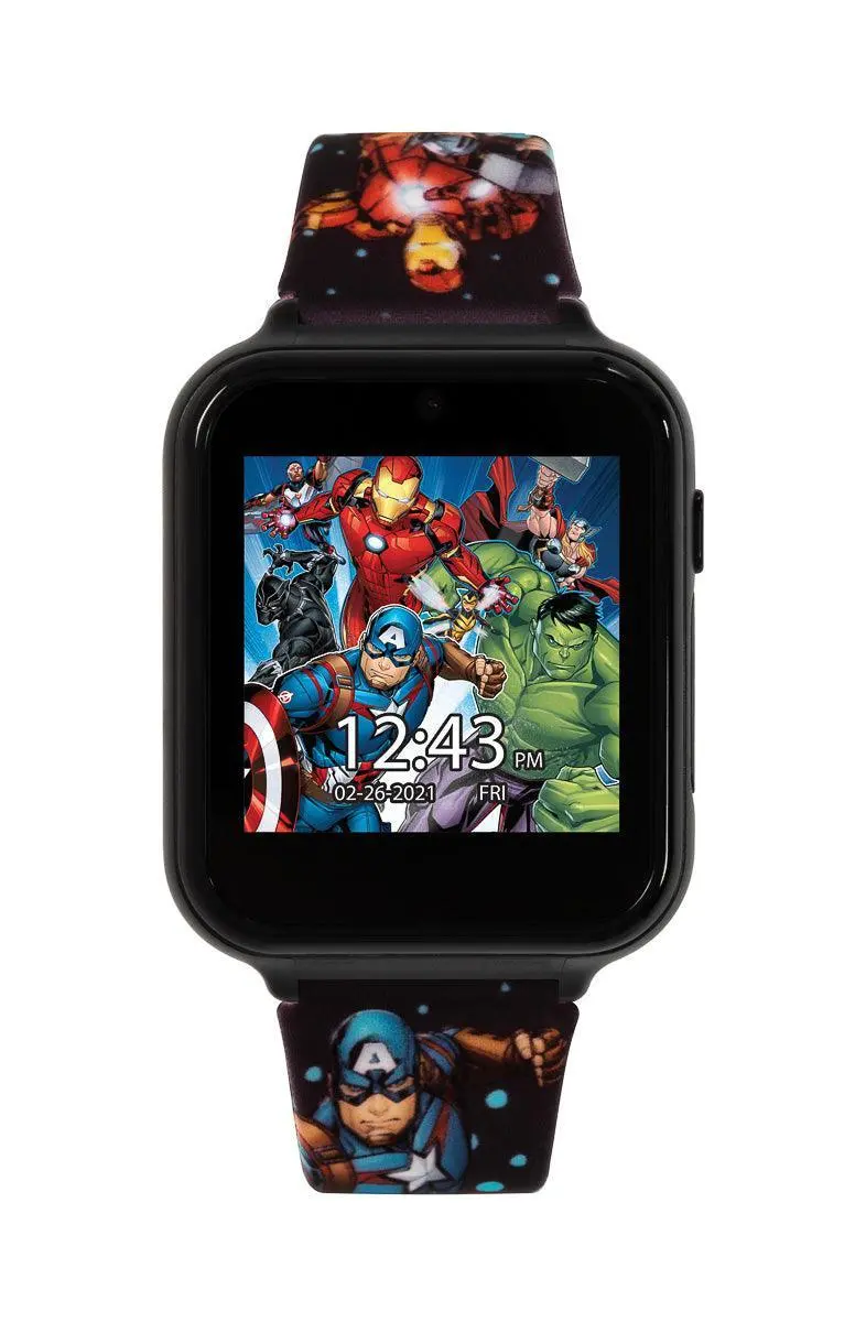 Disney Marvel Avengers Silicone Strap Watch – Printed Superhero Design 1