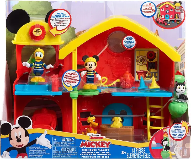 Disney Mickey Mouse Firehouse Interactive Playset 1