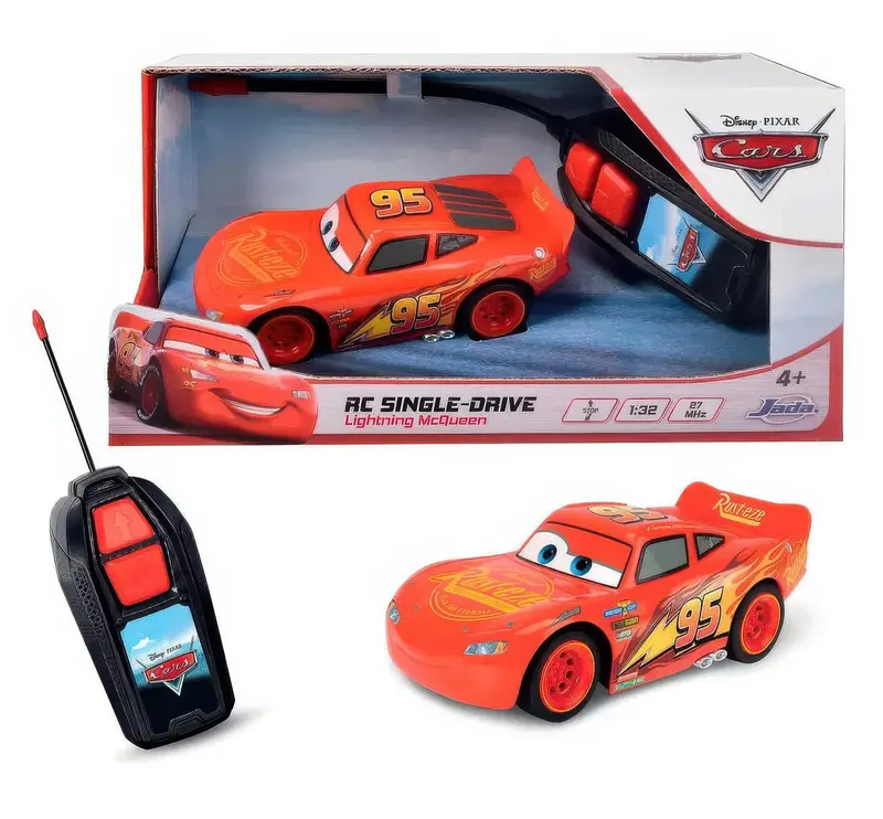 Disney Pixar Cars Lightning Mcqueen Rc Vehicle – 1:32 Scale Radio-Controlled Car 1