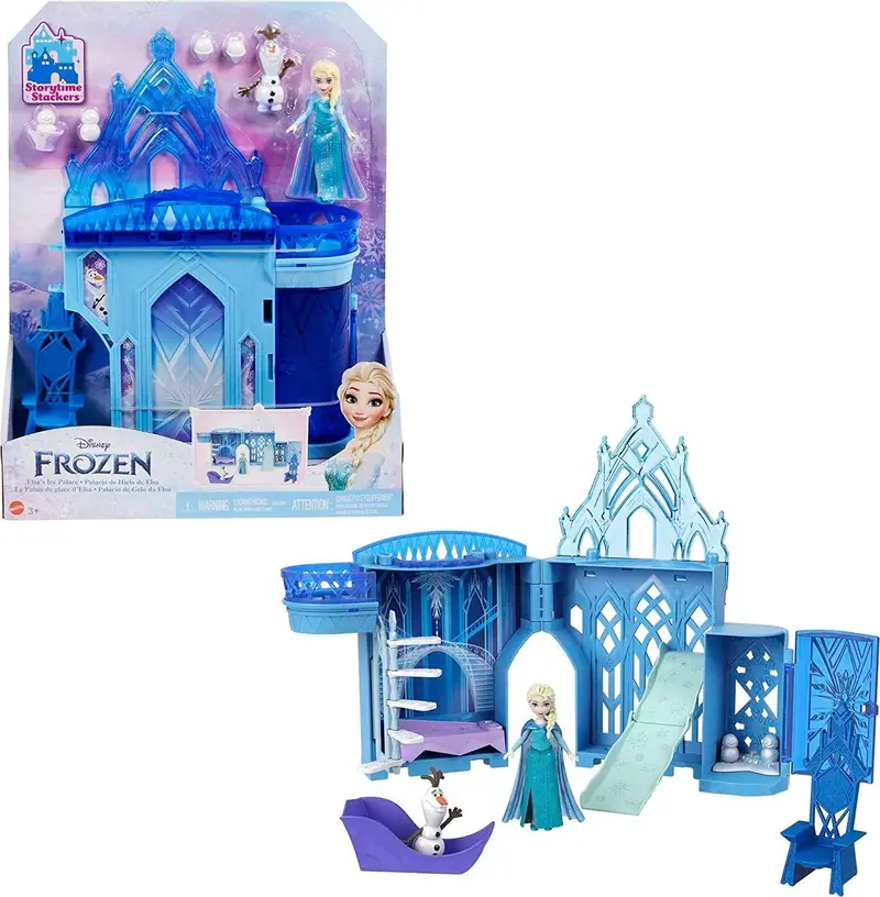 Disney Princess Elsa’S Snowy Surprise Castle Playset With Mini Dolls 1