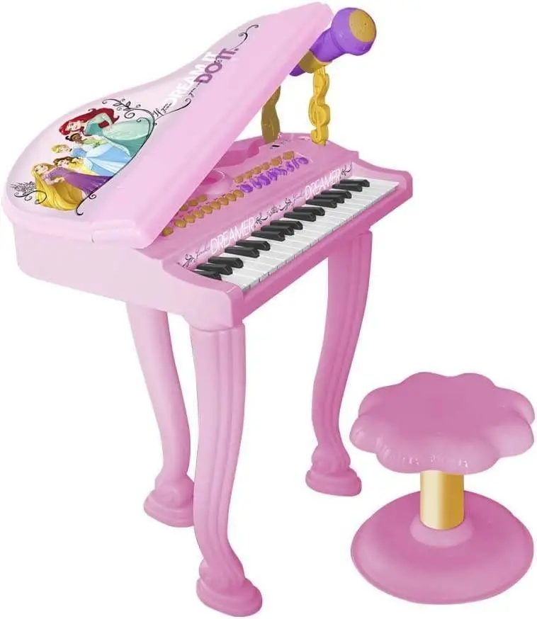 Disney Princess Grand Electronic Piano – Includes Microphone, Stool & Song Library 1