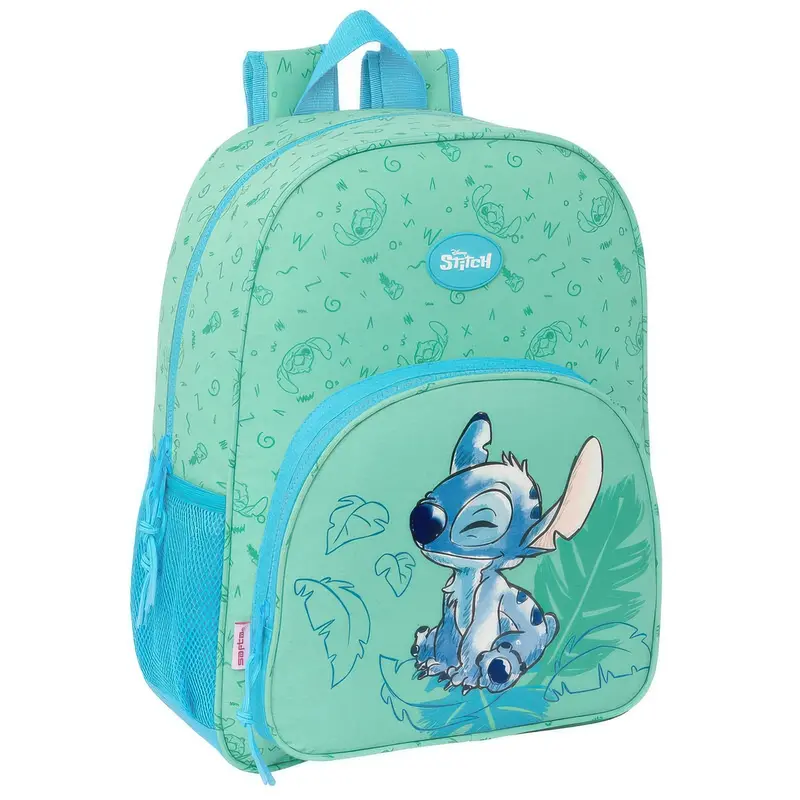 Disney Stitch Aloha-Print Adjustable Backpack – 42Cm Youth Travel Bag 1